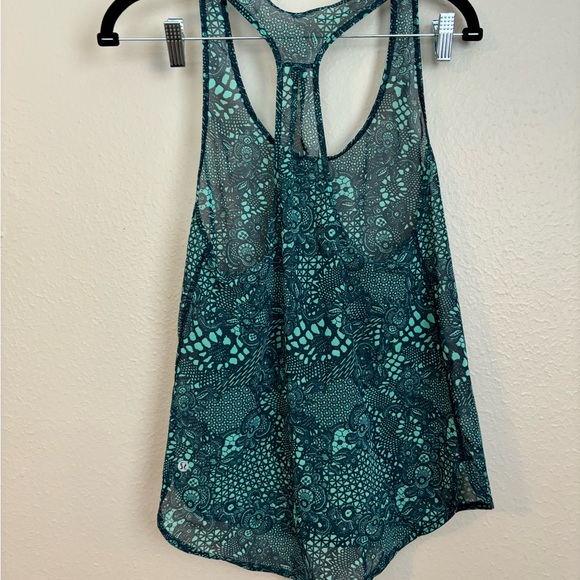 Lululemon 105 Singlet Pretty Lace Bali Breeze Alberta Lake 2/XS - Picture 6 of 8